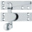 Loops Quadrant Arm Sash Window Fastener 70 x 20mm 35mm Projection Polished Chrome 1