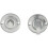 Loops Small Bathroom Thumbturn Lock And Release Handle 67mm Spindle Satin Chrome 1