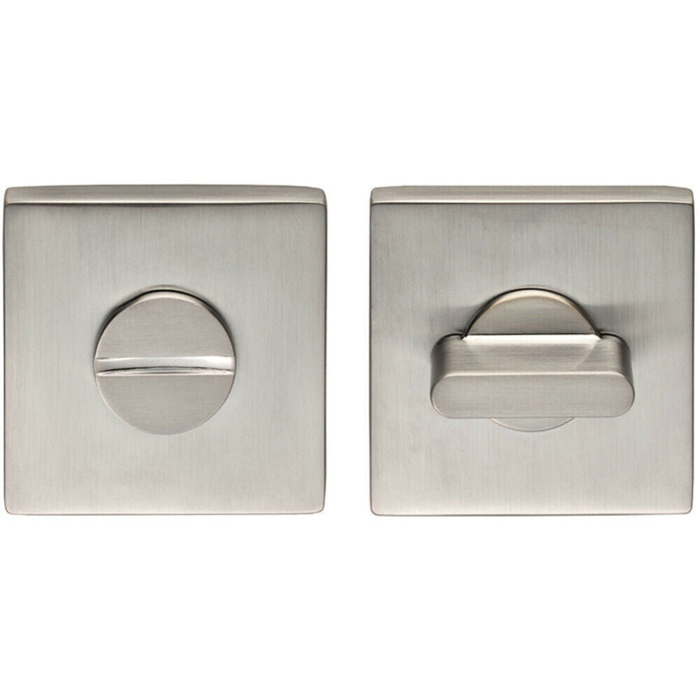 Thumbturn Lock And Release Handle Concealed Fix Square Rose Satin Chrome