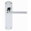 Loops Rounded Straight Bar Handle on Latch Backplate 170 x 42mm Polished Chrome 1