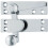 Loops Quadrant Arm Sash Window Fastener 70 x 20mm 35mm Projection Satin Chrome 1