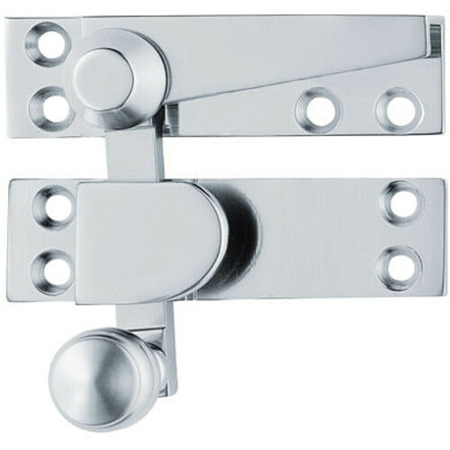 Loops Quadrant Arm Sash Window Fastener 70 x 20mm 35mm Projection Satin Chrome