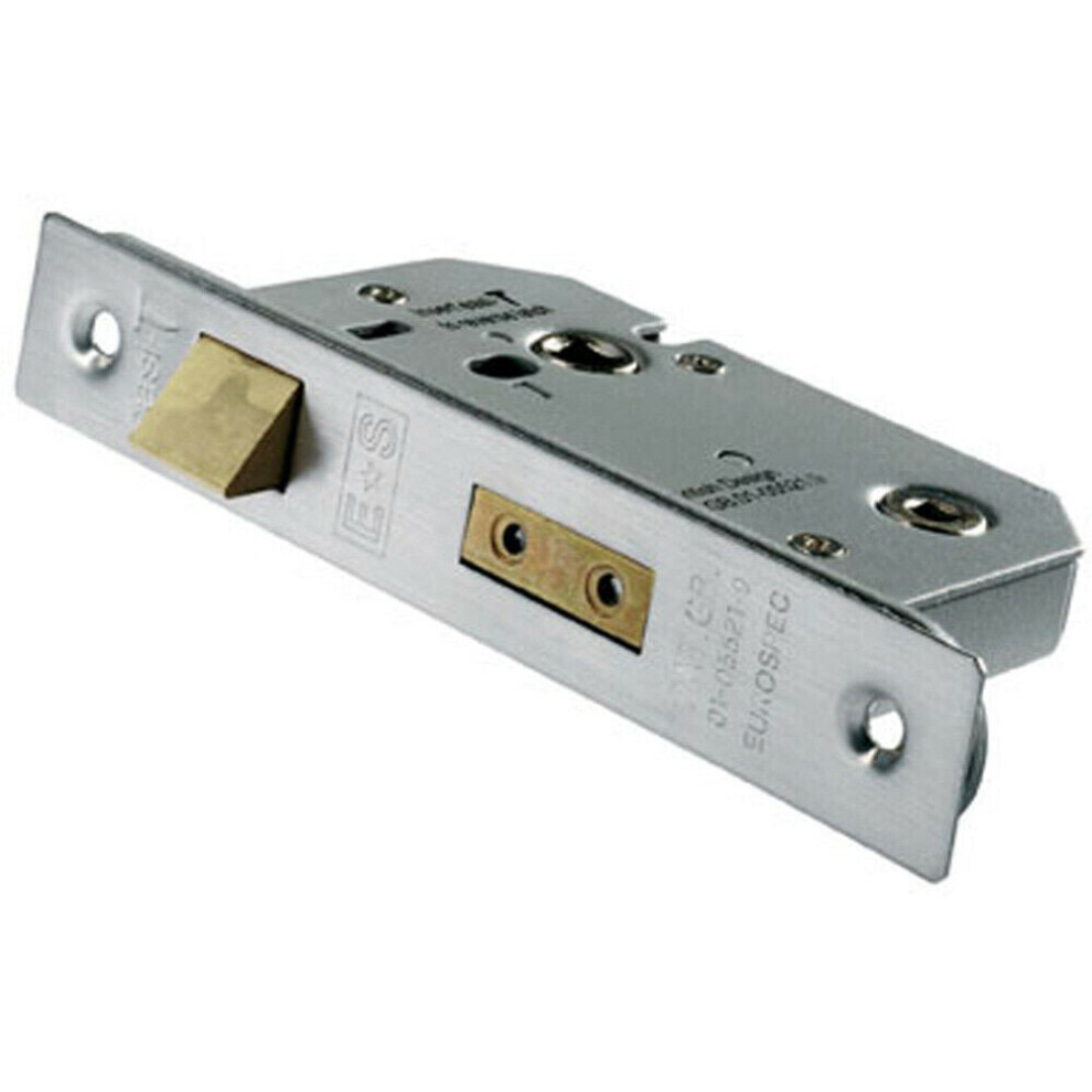 Universal Replacement Bathroom Sashlock 76mm Satin Stainless Steel