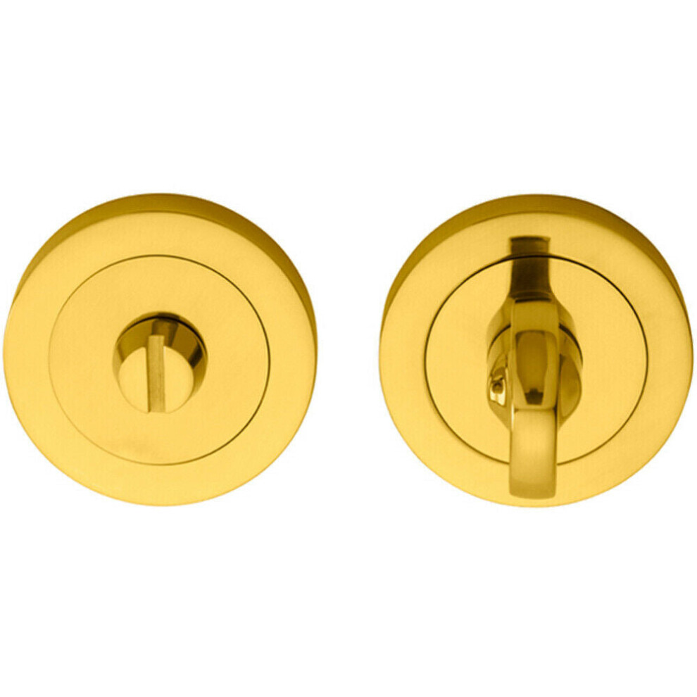 Loops Thumbturn Lock And Release Handle Concealed Fix 80Mm Spindle Polished Brass