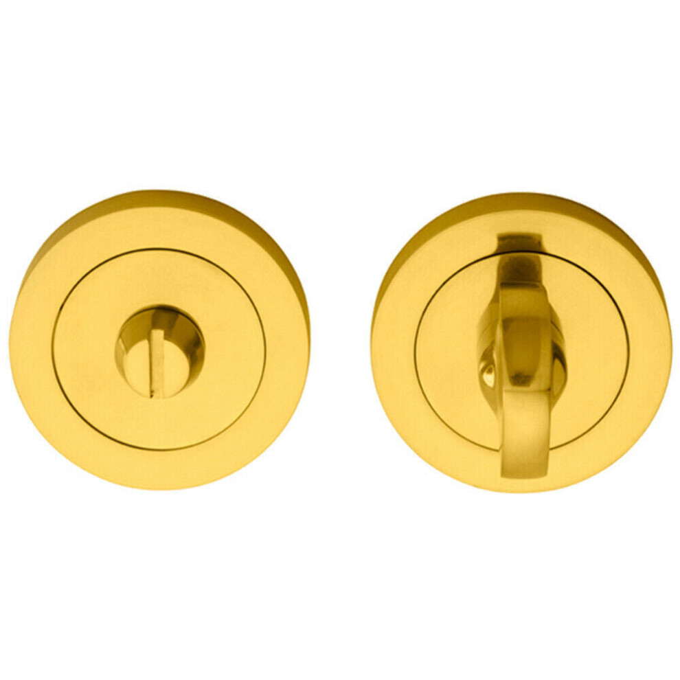 Thumbturn Lock And Release Handle Concealed Fix 67Mm Spindle Polished Brass 5056492573039