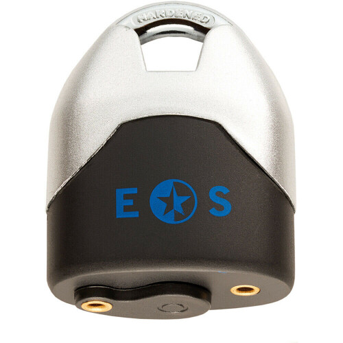 Loops 65mm Heavy Duty Security Padlock Closed Removable Shackle Satin Chrome
