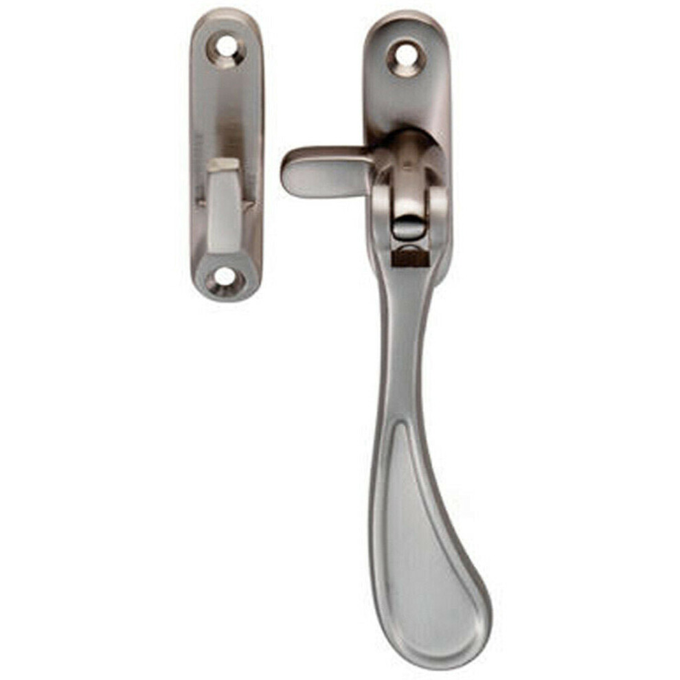 Spoon End Reversible Casement Window Fastener 124Mm Length Satin Nickel 5056492574388