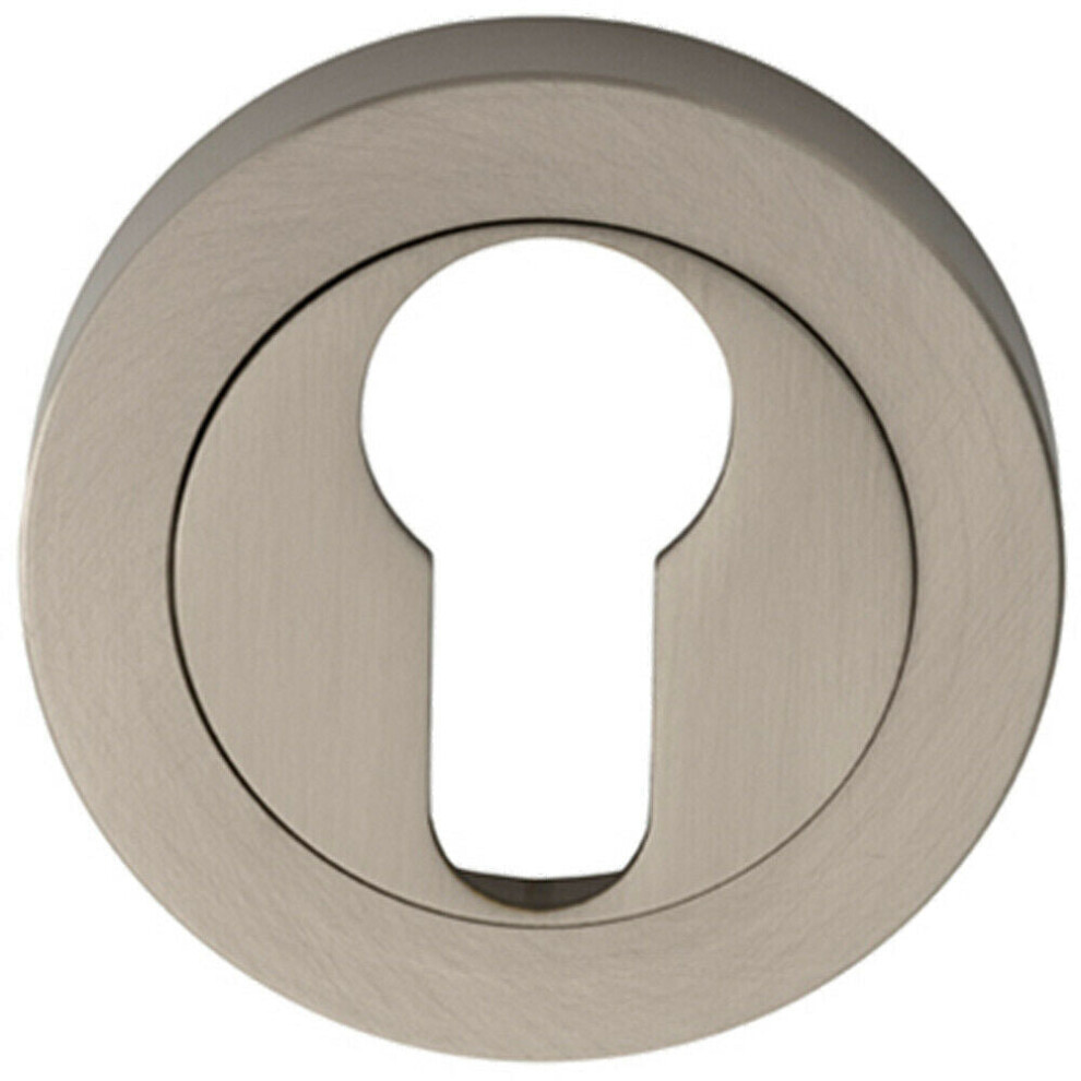 Loops 50Mm Euro Profile Escutcheon Concealed Fix Satin Nickel Keyhole Cover