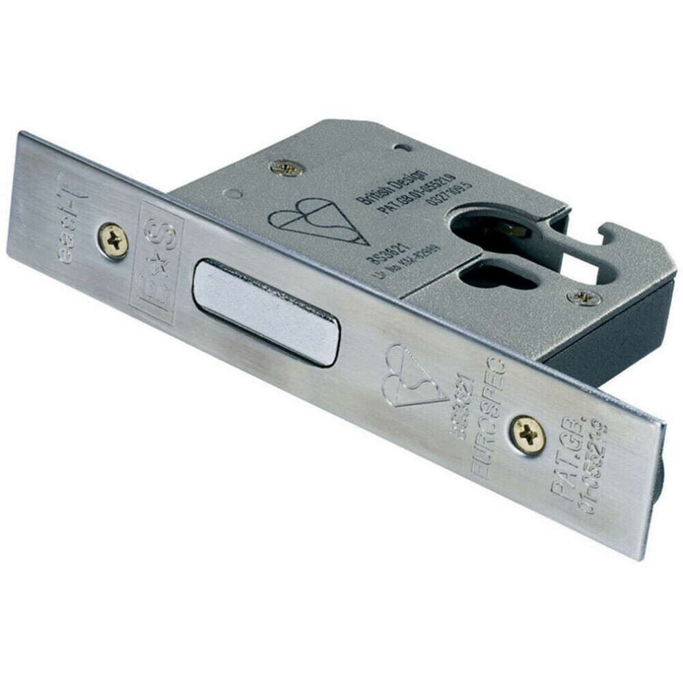 Euro Profile High Security Cylinder Deadlock Replacement Case Only Satin Steel