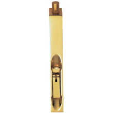 Lever Action Flush Door Bolt with Flat Keep Plate 152 x 20mm Polished Brass