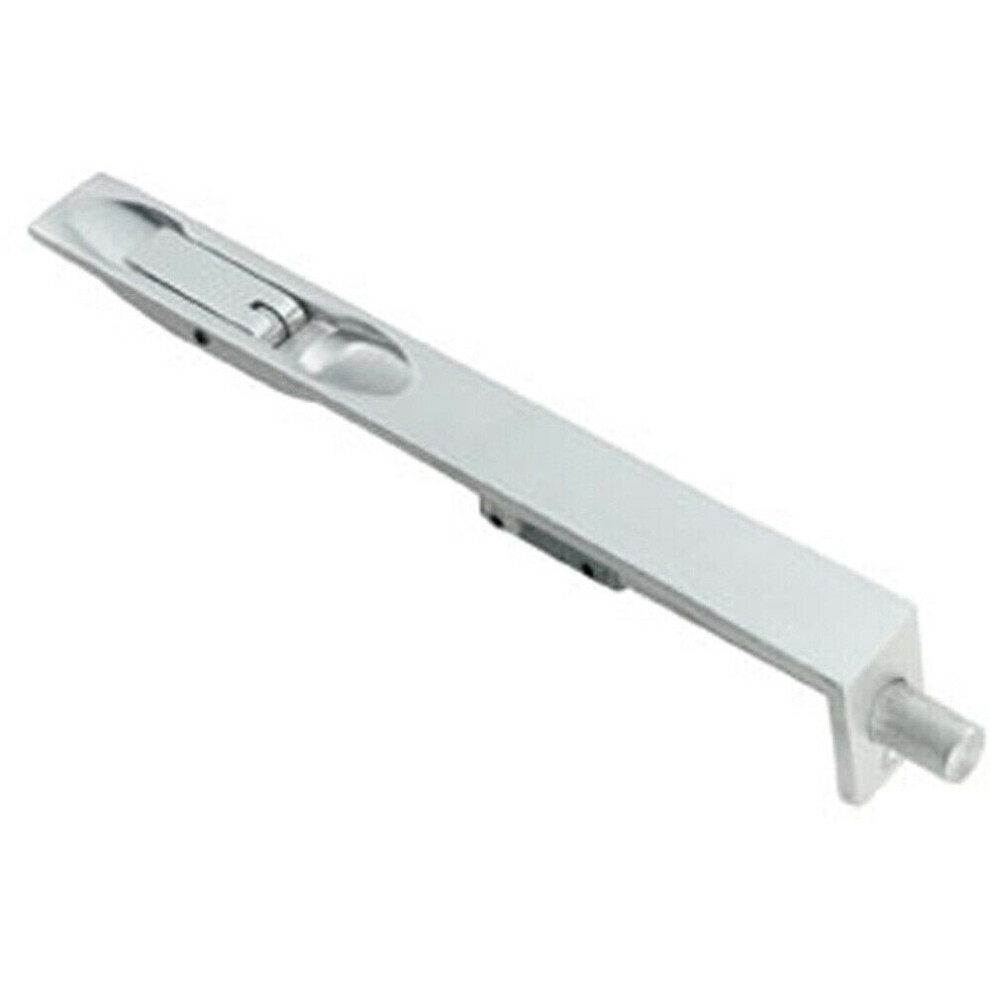 8 Inch Lever Action Flush Bolt Square Forend 204 x 20mm Satin Steel