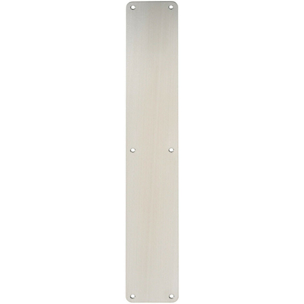 Plain Door Finger Plate 500 x 75mm Satin Stainless Steel Push Plate