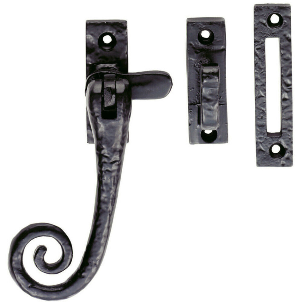 Loops Curly Tail Casement Window Fastener 124 X 80Mm Black Antique Window Fitting