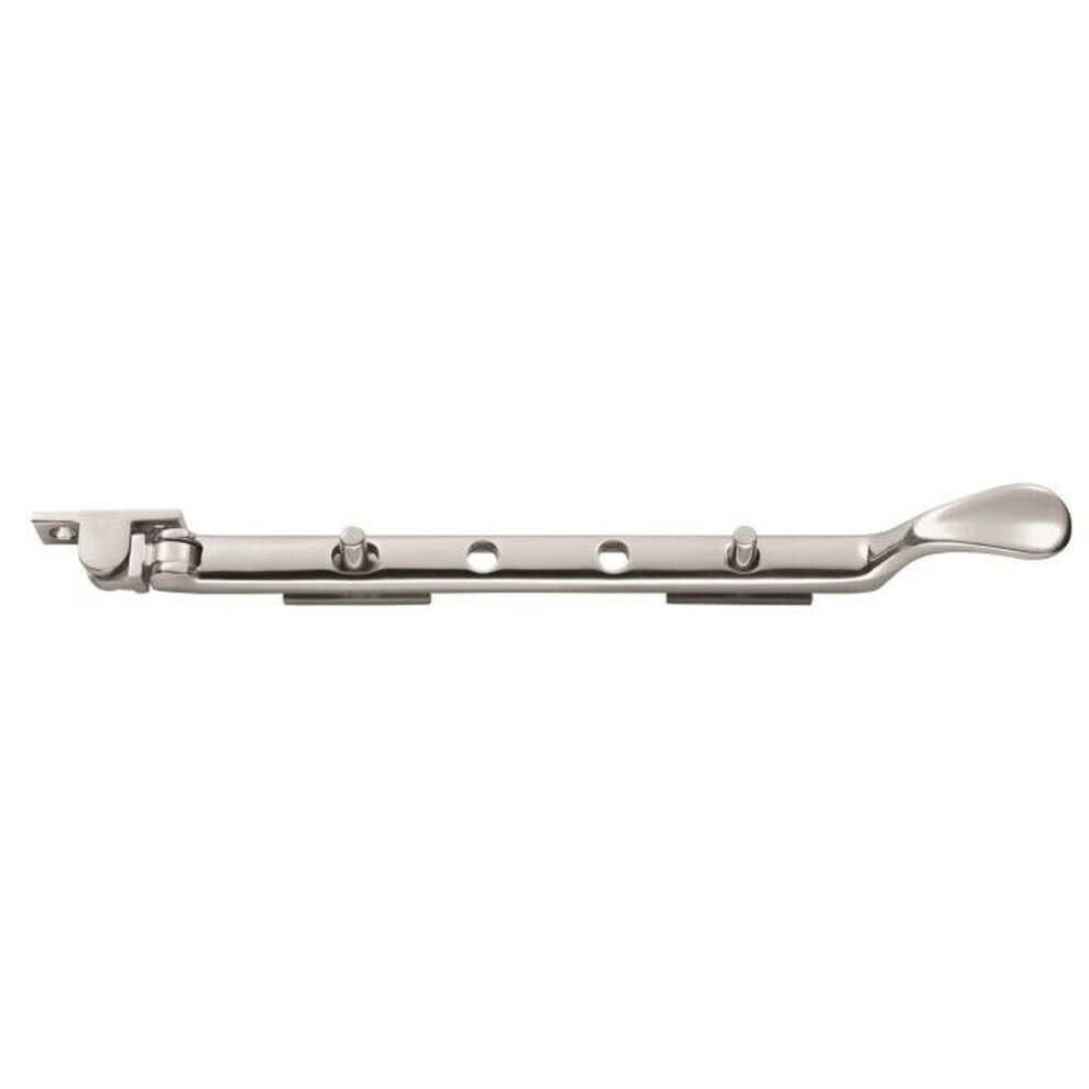 Loops Victorian Casement Window Stay 210Mm Length 2 Pins Included Polished Chrome
