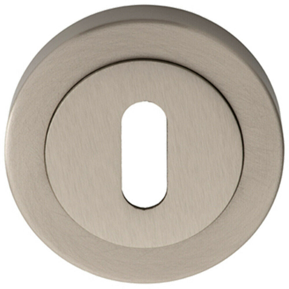 Loops 50Mm Lock Profile Escutcheon Concealed Fix Satin Nickel Keyhole Cover