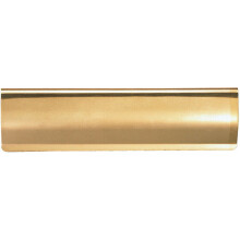 Curved Letterbox Cover Interior Letter Tidy Flap 355 x 127mm Polished Brass