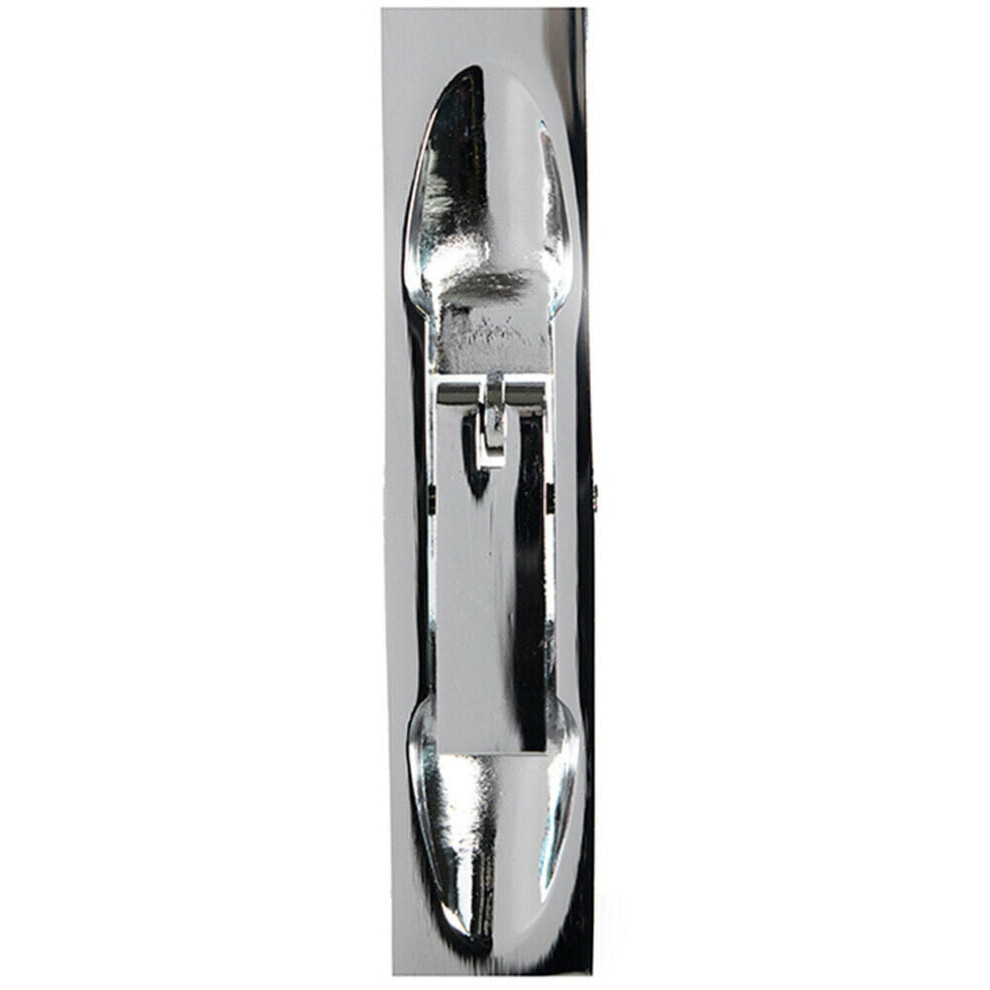 Lever Action Flush Door Bolt with Flat Keep Plate 254 x 20mm Polished Chrome