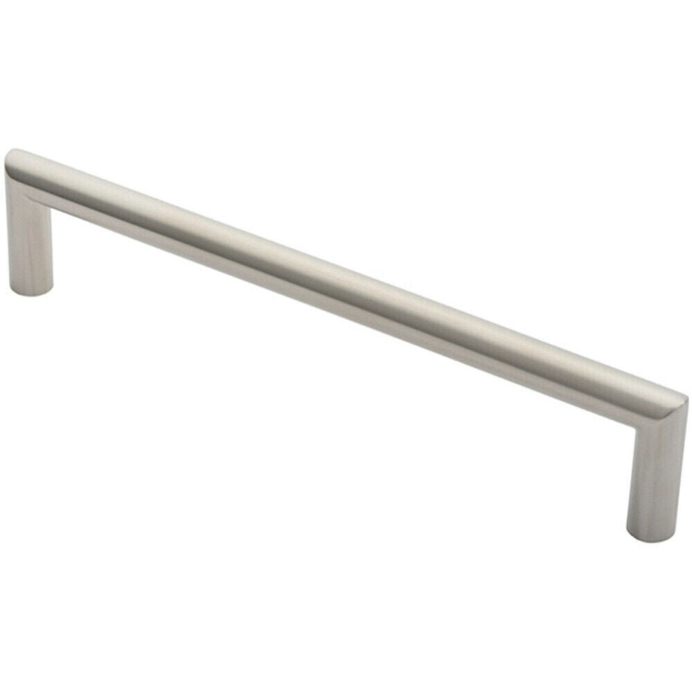 Loops 19Mm Mitred Pull Door Handle 300Mm Fixing Centres Satin Stainless Steel