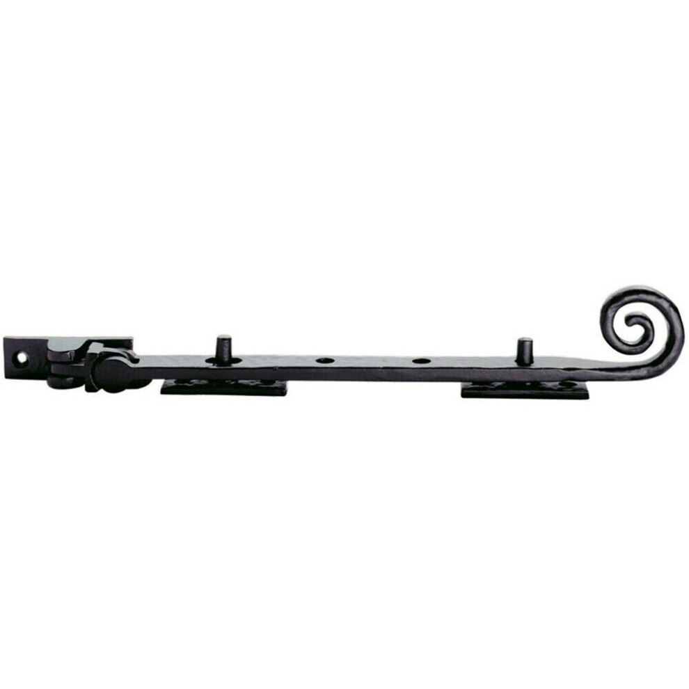 Loops Curly Tail Casement Window Stay 254Mm Length Antique Window Fitting Black