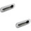 Loops 2x Low Profile Recessed Flush Pull 120 x 41mm 13mm Depth Bright Stainless Steel 1