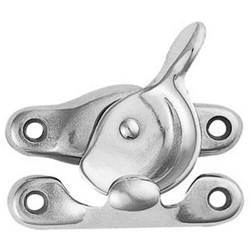 Loops Fitch Pattern Sash Window Fastener 49mm Fixing Centres Satin Chrome