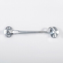 Heavy Duty Cabin Hook & Eye Satin Chrome 152mm Arm Cabinet Hatch Lock