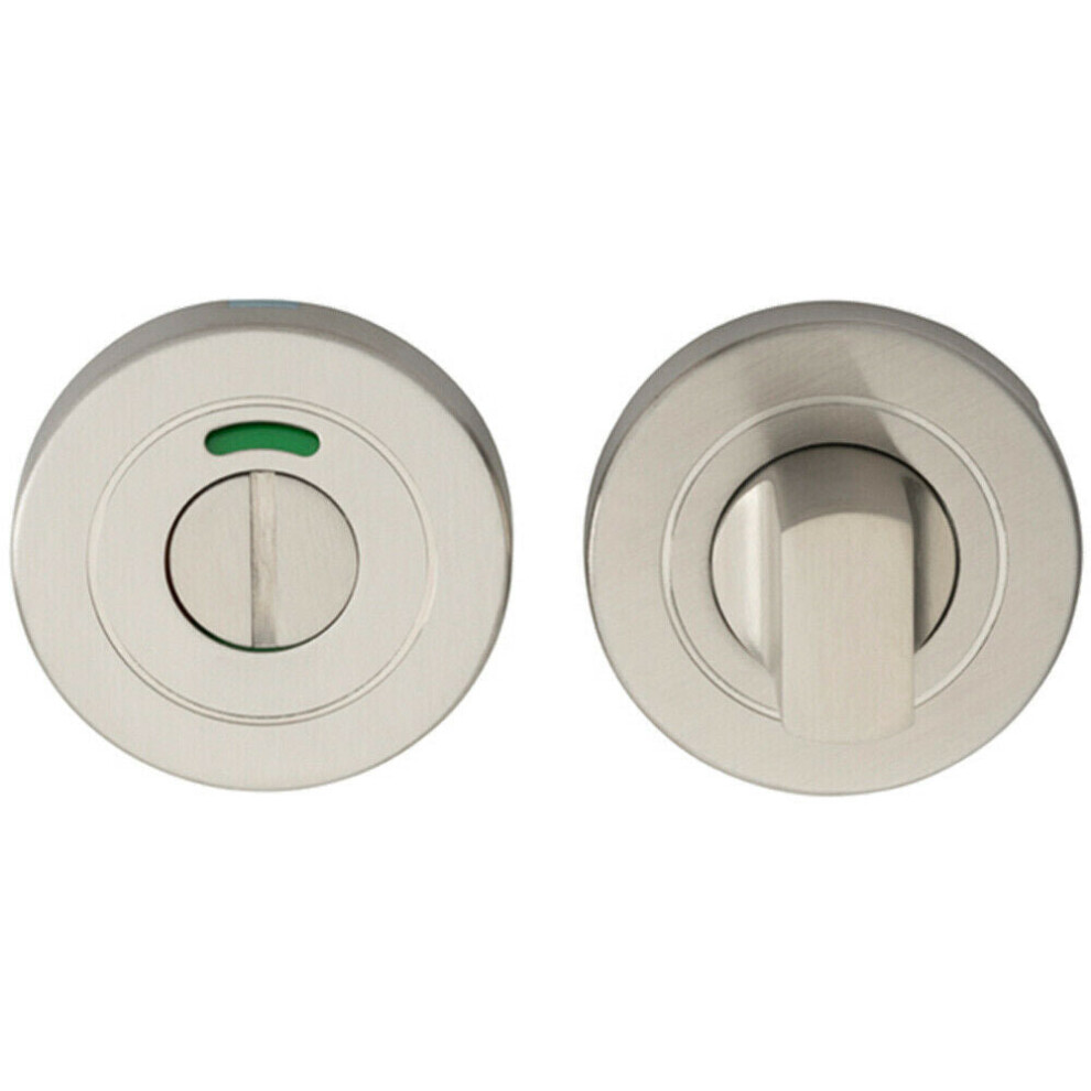 Loops Thumbturn Lock And Release Handle With Indicator Concealed Fix Satin Steel
