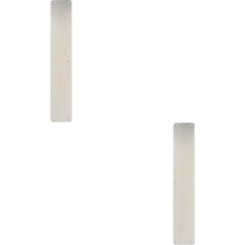 2x Plain Door Finger Plate 500 x 75mm Satin Stainless Steel Push Plate