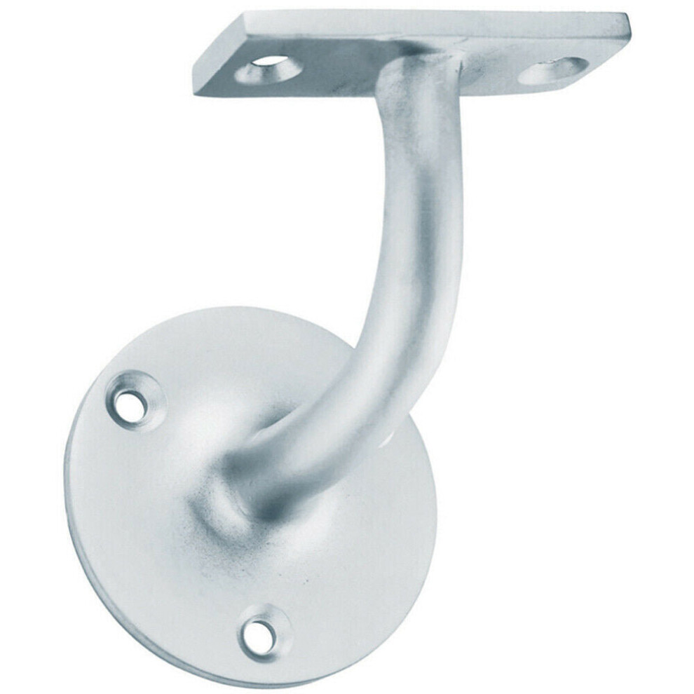 Loops Heavyweight Handrail Bannister Bracket 80Mm Projection Satin Chrome