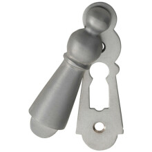 73mm Large Lock Profile Escutcheon 40mm Fixing Centres Satin Chrome