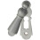 Loops 73mm Large Lock Profile Escutcheon 40mm Fixing Centres Satin Chrome 1