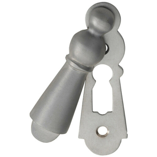 Loops 73mm Large Lock Profile Escutcheon 40mm Fixing Centres Satin Chrome