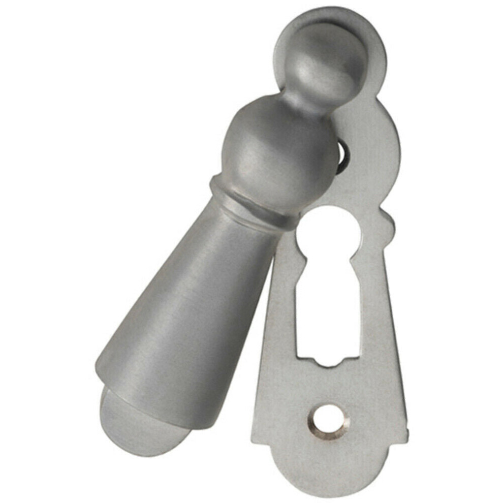 73mm Large Lock Profile Escutcheon 40mm Fixing Centres Satin Chrome