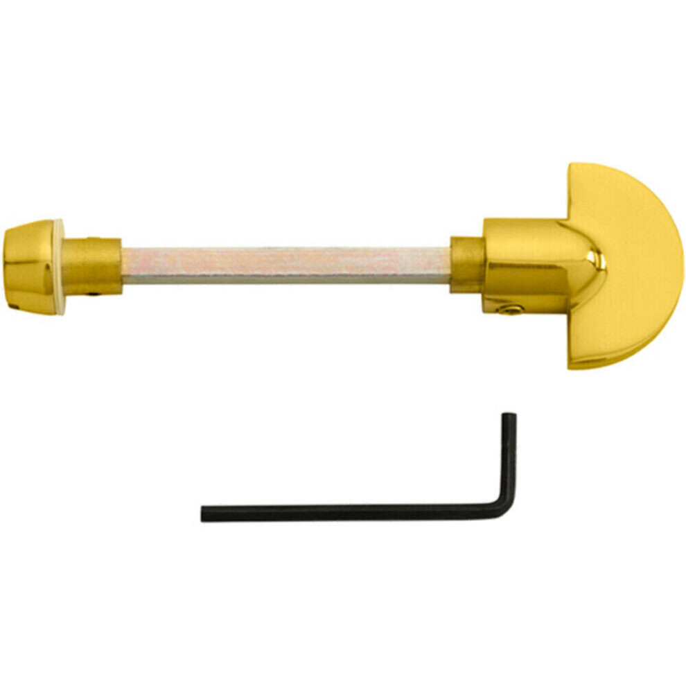 Loops Spare Slim Thumbturn Lock And Release Handle 80Mm Spindle Polished Brass