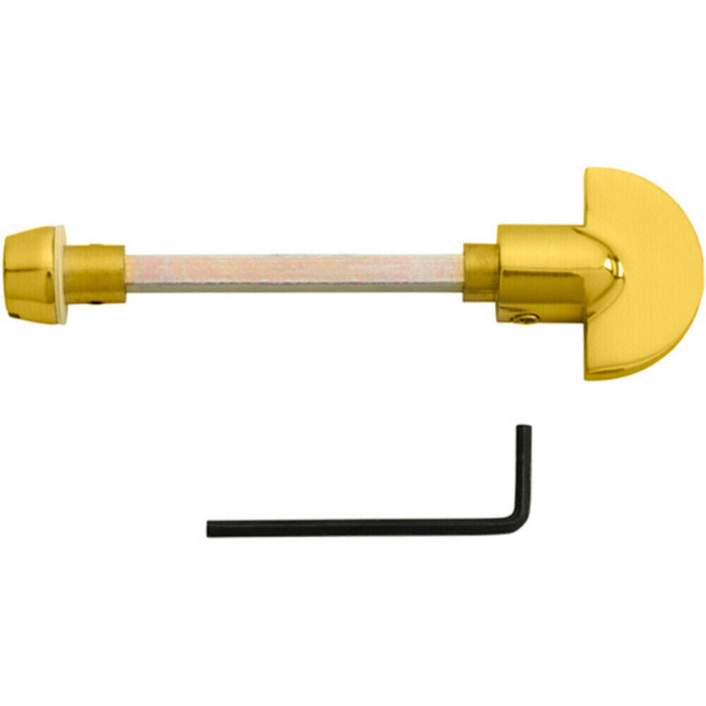 Spare Slim Thumbturn Lock and Release Handle 80mm Spindle Polished Brass