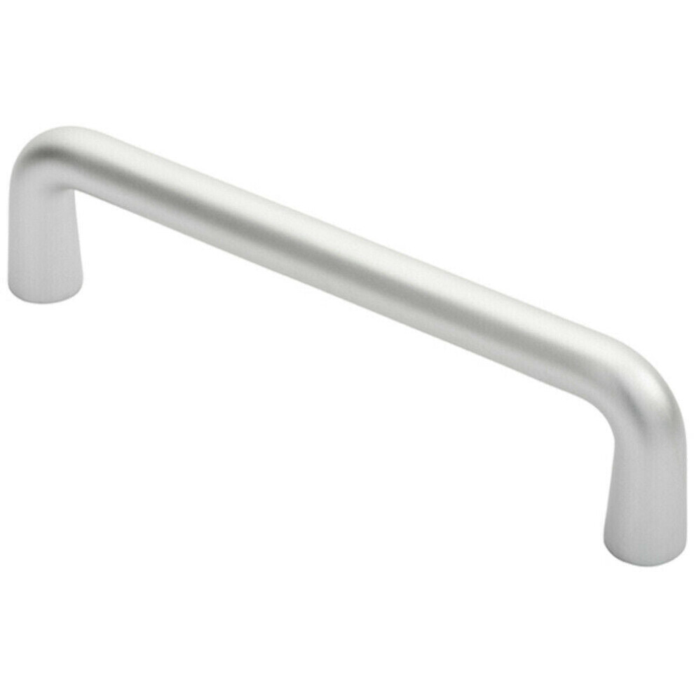 Rounded D Shaped Bar Handle 225mm x 19mm Diameter Satin Anodised Aluminium