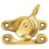 Loops Fitch Pattern Sash Window Fastener 49mm Fixing Centres Polished Brass 1