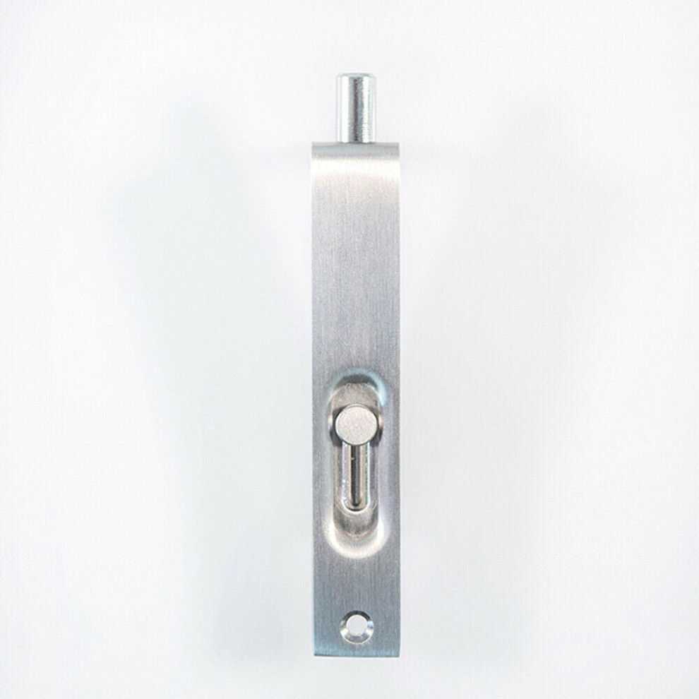 Loops Sunk Slide Flush Door Bolt With Flat Keep Plate 102 X 17Mm Satin Nickel