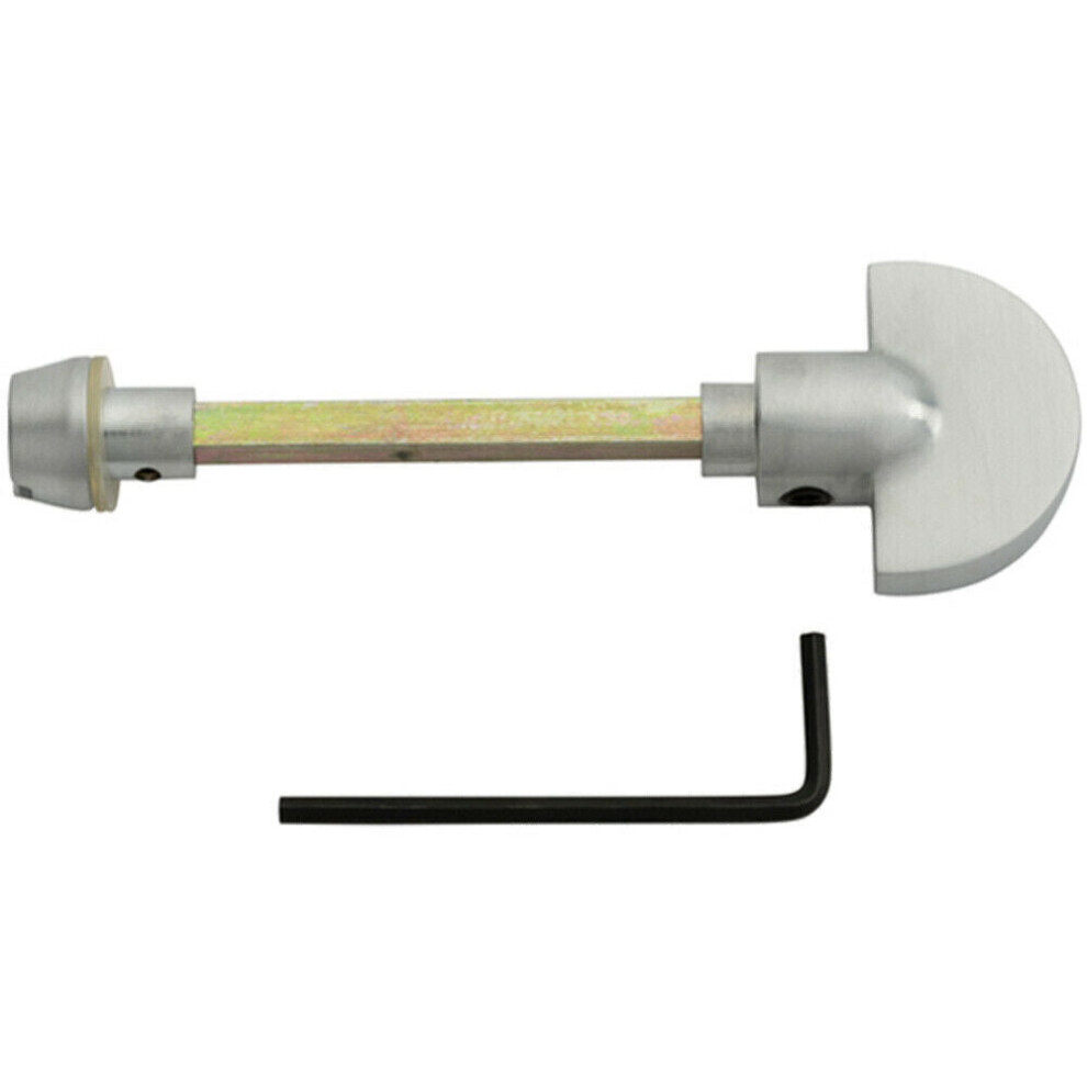 Spare Slim Thumbturn Lock and Release Handle 80mm Spindle Satin Chrome
