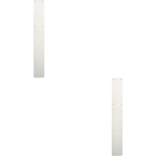 2x Plain Door Finger Plate 650 x 75mm Bright Stainless Steel Push Plate