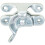 Loops Fitch Pattern Sash Window Fastener 49mm Fixing Centres Polished Chrome 1