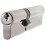 Loops 40/60mm Offset EURO Double Cylinder Lock Keyed to Differ 5 Pin Satin Chrome 1