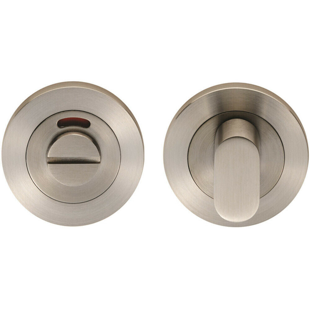 Loops Round Thumbturn Lock And Release With Indicator Satin Stainless Steel