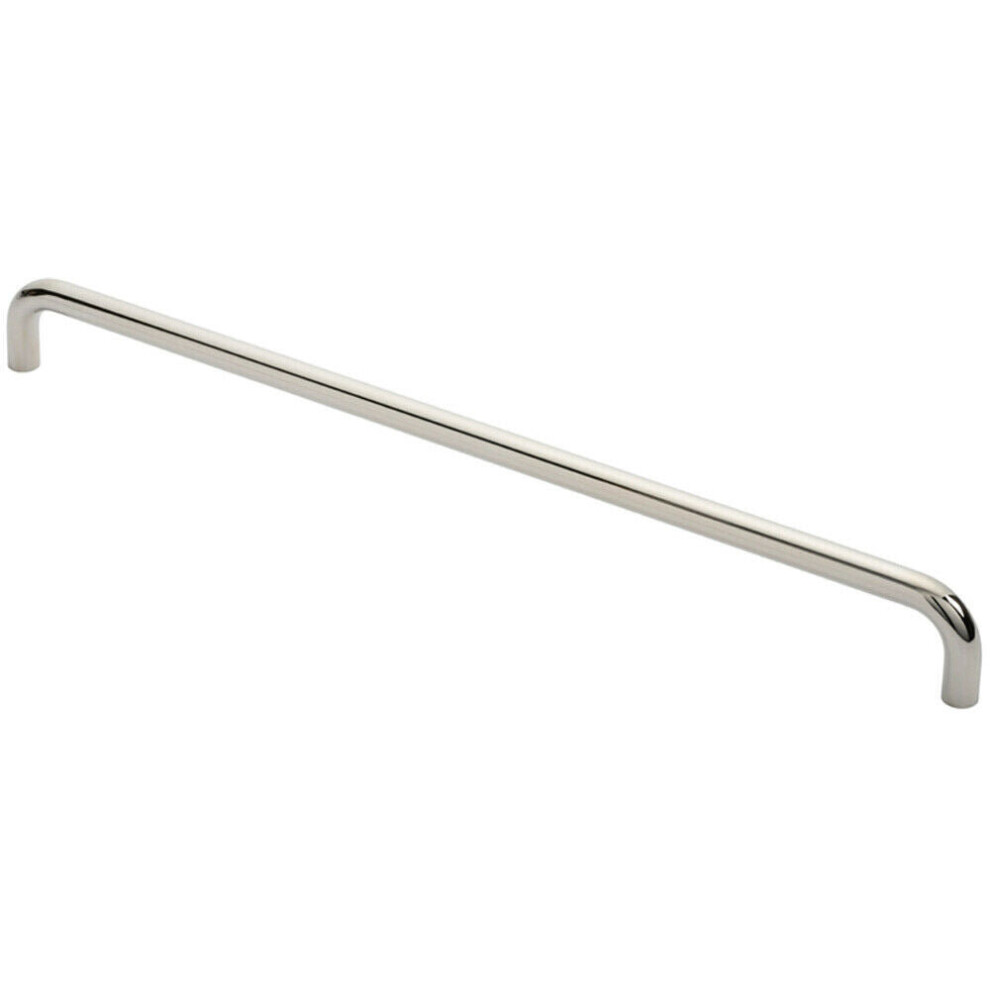 Photos - Other for Repair Round D Bar Pull Handle 619 x 19mm 600mm Fixing Centres Bright Steel Cabinet-Door-Drawer-Wardrobe-Pull-Handle-Cupboard
