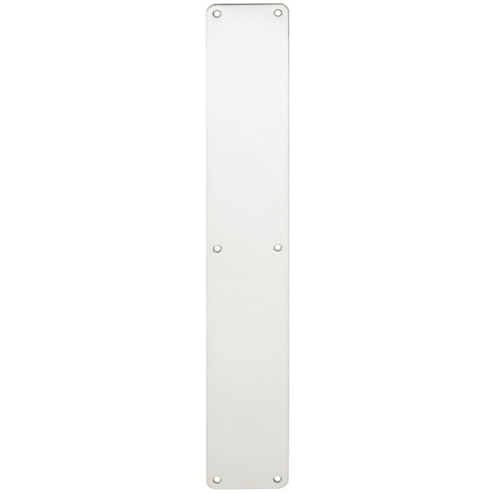 Plain Door Finger Plate 500 x 75mm Bright Stainless Steel Push Plate