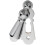 Loops 73mm Large Lock Profile Escutcheon 40mm Fixing Centres Polished Chrome 1