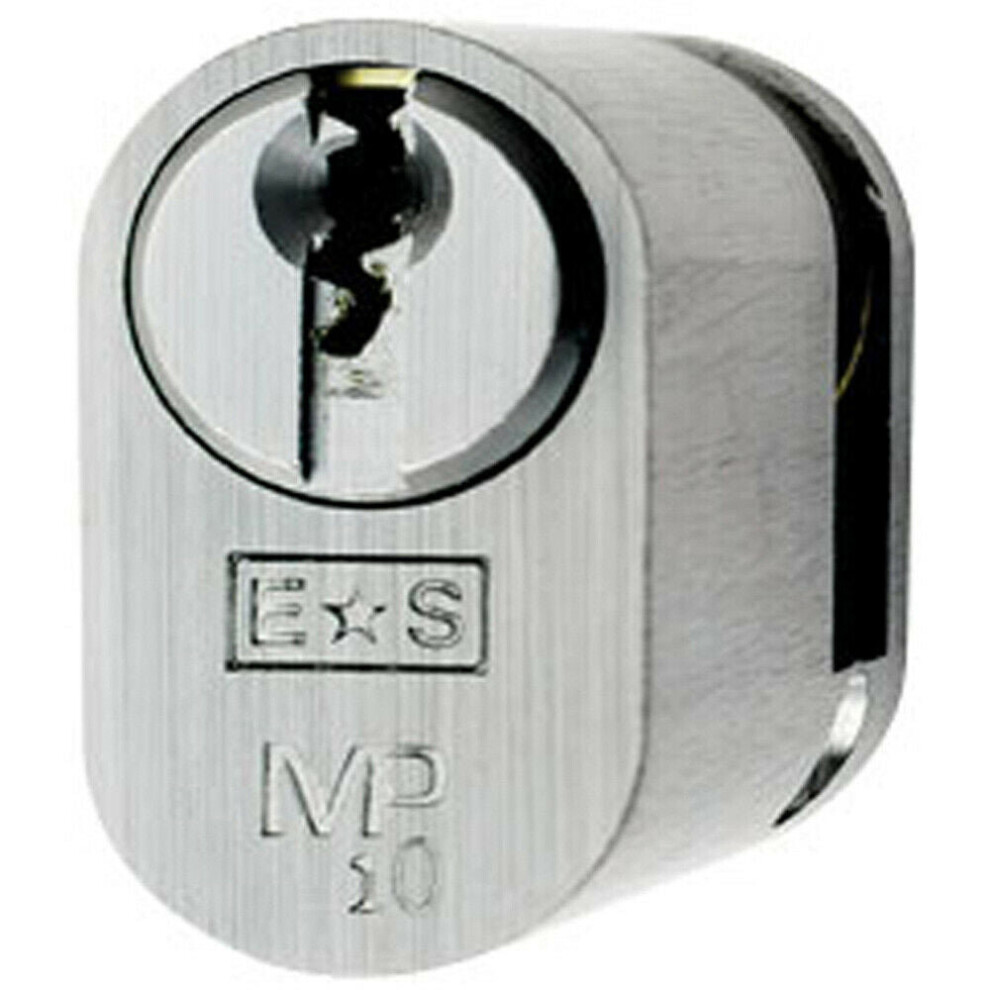 42mm Oval Single Cylinder Lock Master Key 10 Pin Satin Chrome Door Lock
