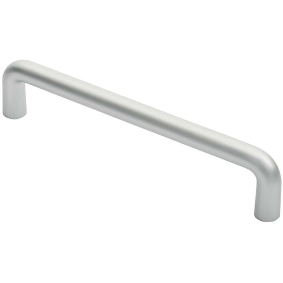 Rounded D Shaped Bar Handle 300Mm X 22Mm Diameter Satin Anodised Aluminium 5056492571295