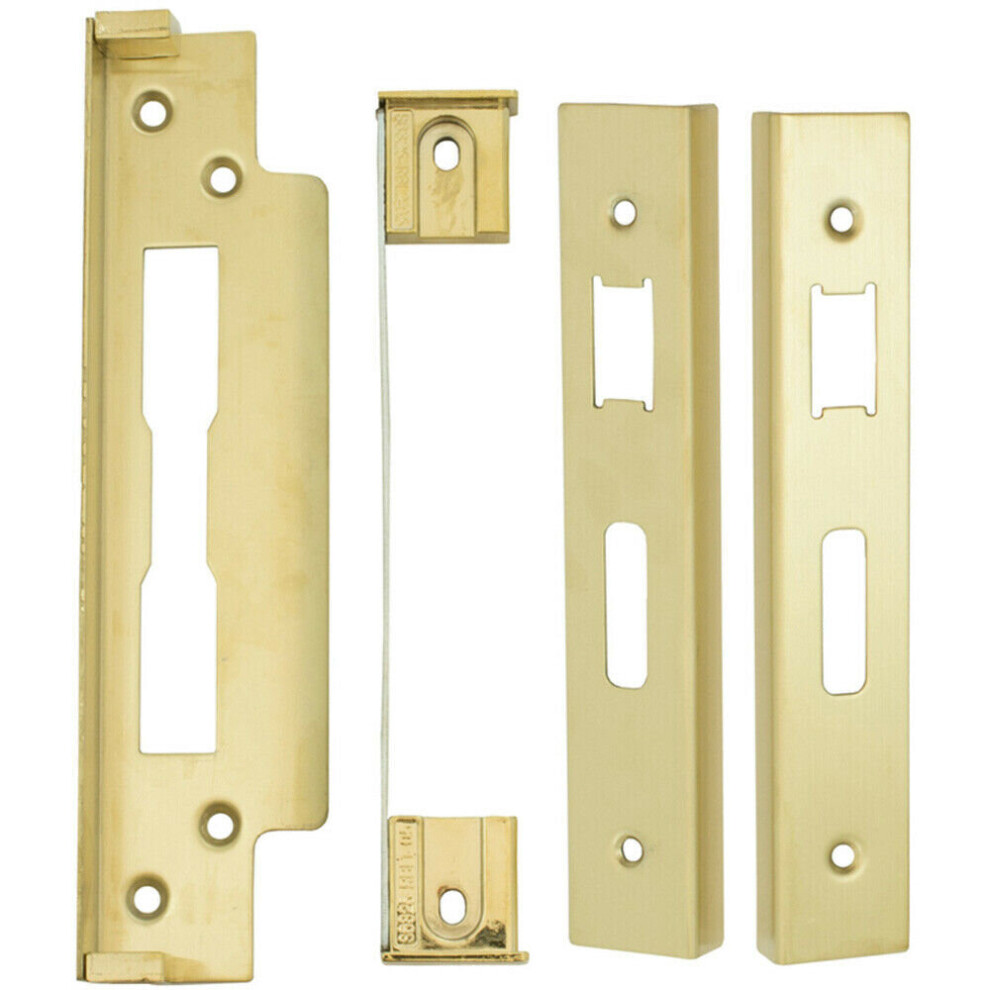 Rebate Kit For Bs Lever Sash Locks For Double Doors 13Mm Stainless Brass 5056492576917