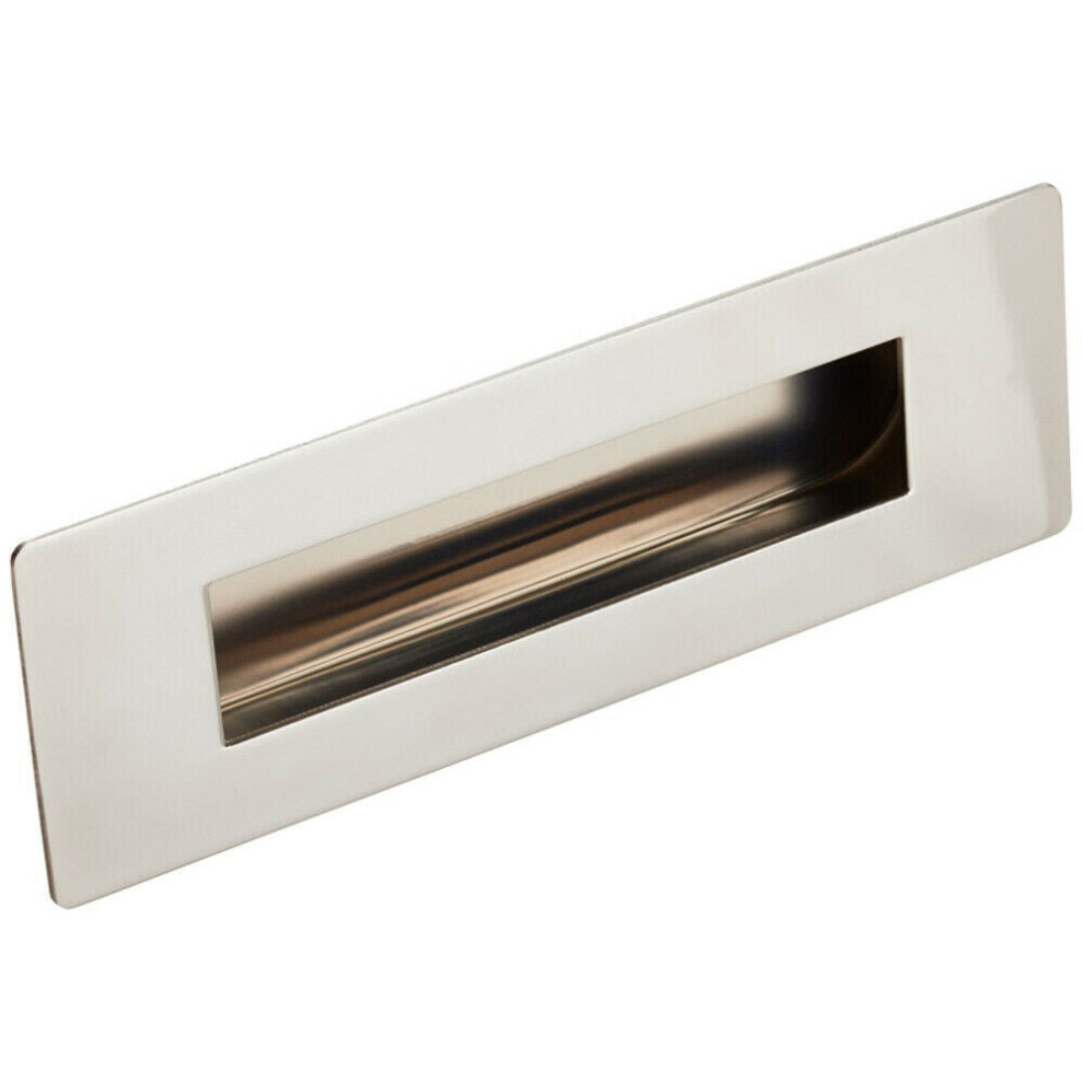 Loops Recessed Sliding Door Flush Pull Handle 180 X 60Mm Bright Stainless Steel